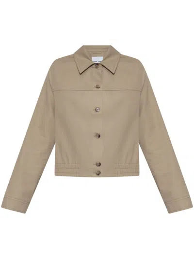 SAMSOE & SAMSOE SAMSOE SAMSOE CROPPED COTTON JACKET