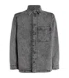 Samsoe & Samsoe Denim Sadamon B Overshirt In Grey