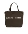 Samsoe & Samsoe Double-handle Shopping Bag In Black