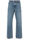 Samsoe & Samsoe Eddie Logo-patch Jeans In Blue