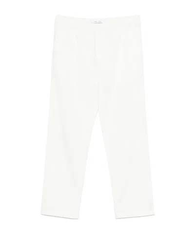 Samsoe & Samsoe Elastic Waist Casual Pants In White