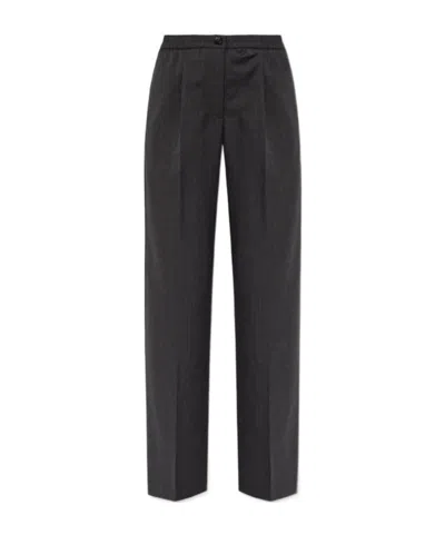 Samsoe & Samsoe Elastic Waist Casual Pants In Black