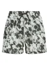 Samsoe & Samsoe Floral-print Swim Shorts In Green