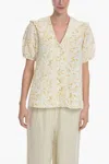 Samsoe & Samsoe Floral-printed Jytta Blouse With Ruffle In Multi