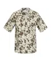 Samsoe & Samsoe Abstract-print Short-sleeve Shirt In Nude