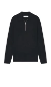 Samsoe & Samsoe Guna Half Zip Sweater In Sky Captain