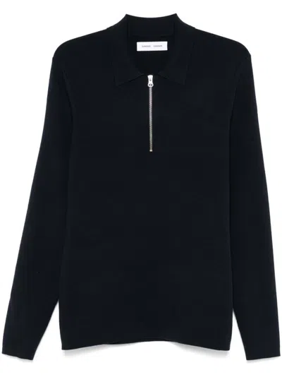 Samsoe & Samsoe Guna Polo Shirt In Blue