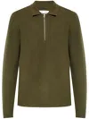 Samsoe & Samsoe Samsoe Samsoe Zip Collar Knitwear In Green