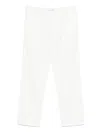 Samsoe & Samsoe Elastic Waist Casual Pants In White