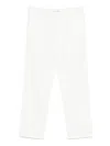 Samsoe & Samsoe Elastic Waist Casual Pants In White