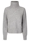Samsoe & Samsoe Samsoe Samsoe Knitted Turtleneck Sweater In Grey
