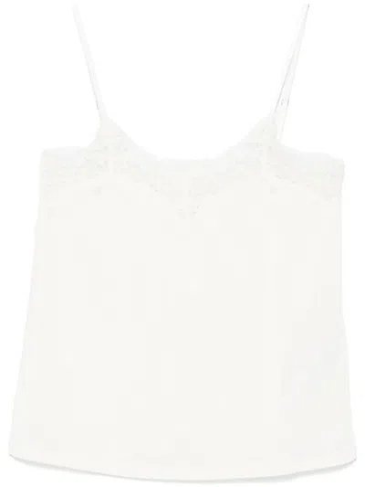 Samsoe & Samsoe Lace-detailed Slip Top In ニュートラル