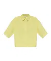 Samsoe & Samsoe Samsoe Samsoe Relaxed Fit Button In Yellow