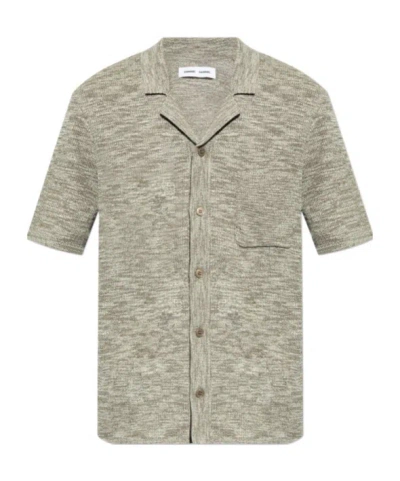 Samsoe & Samsoe Larry Mélange-effect Shirt In Nude