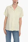 Samsoe & Samsoe Linen Oscarine Shirt With Breast Pocket In Beige