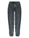 Samsoe & Samsoe Logo-patch Jeans In Grey