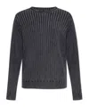 Samsoe & Samsoe Long-sleeved Sweater In Black