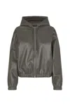 Samsoe & Samsoe Samsoe Samsoe Loose-fit Hoodie With Recycled Leather