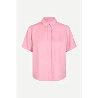 Samsoe & Samsoe Mina Short Sleeved Shirt In Pink