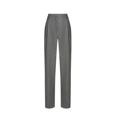 Samsoe & Samsoe Night Blue Trousers - The Air Uniform In Gray