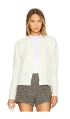Samsoe & Samsoe Nor Short Cardigan In Clear Cream