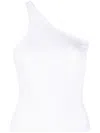 SAMSOE & SAMSOE ONE-SHOULDER FINE-RIBBED TOP