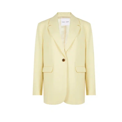 Samsoe & Samsoe Plain Blazer Jacket In Yellow