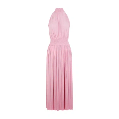 Samsoe & Samsoe Pleated Dress In Pink