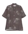 Samsoe & Samsoe Printed Shirt In Graphite Gray