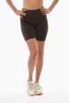 Samsoe & Samsoe Ribbed Luna Biker Shorts In Brown