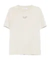 Samsoe & Samsoe Round Neck Short Sleeve T-shirt In Neutral