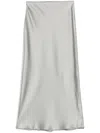 Samsoe & Samsoe Saagneta Midi Skirt In Grey