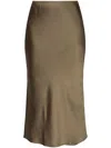 Samsoe & Samsoe Samsoe Samsoe Sleek Midi Skirt In 褐色