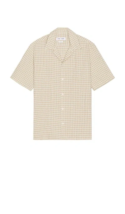 Samsoe & Samsoe Saayo Short Sleeve Shirt In Grey
