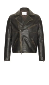 Samsoe & Samsoe Sacobain Biker Jacket In Brown