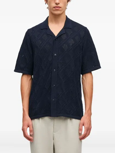 Samsoe & Samsoe Sadamien Shirt In Blue
