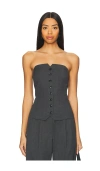 Samsoe & Samsoe Top Elin Caviar In Grey
