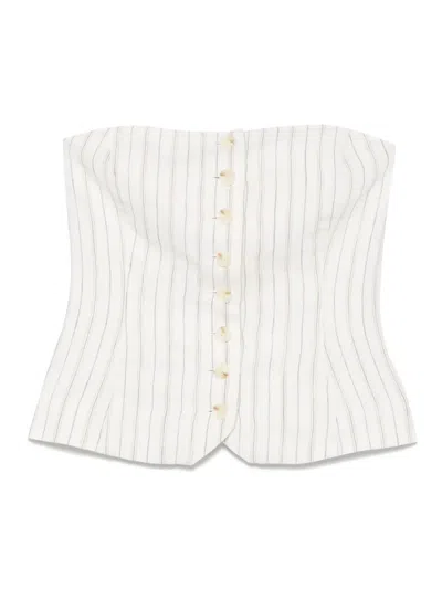 Samsoe & Samsoe Saellenna Top In White