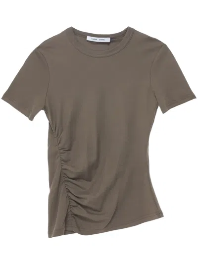 Samsoe & Samsoe Saevelyn T-shirt In 褐色