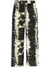 Samsoe & Samsoe Samsoe Samsoe Relaxed Fit Patterned Pants In Schwarz