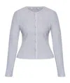Samsoe & Samsoe Sajune Buttoned-up Long-sleeve Cardigan In Gray
