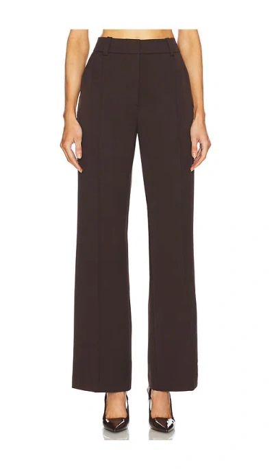 Samsoe & Samsoe Salot Trousers In Chocolate Torte