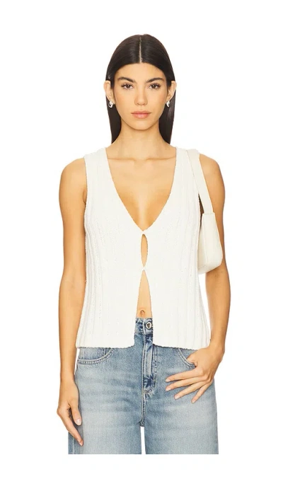 Samsoe & Samsoe Salou Vest In Egret