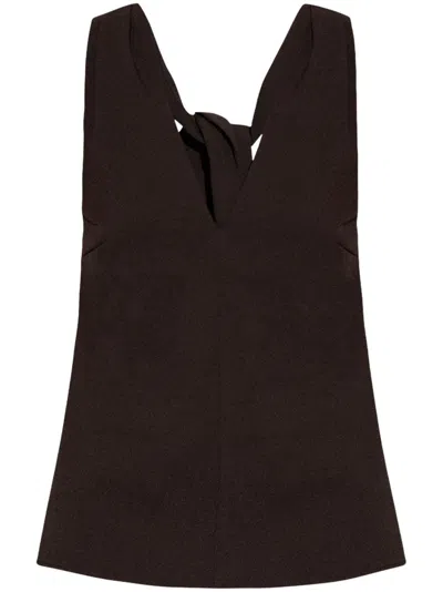 Samsoe & Samsoe Sleeveless Blouse In Brown