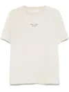 Samsoe & Samsoe Round Neck Short Sleeve T-shirt In Neutral