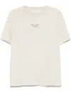 Samsoe & Samsoe Round Neck Short Sleeve T-shirt In Neutral
