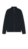 Samsoe & Samsoe Saniklas Full Zip Sweater In Blue