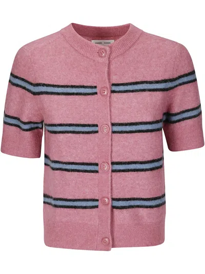 SAMSOE & SAMSOE SANOURA STRIPED CARDIGAN