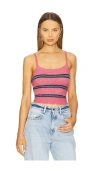 Samsoe & Samsoe Striped Vest In Rose Wine St.
