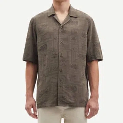 Samsoe & Samsoe Saoscar Ax Shirt Bungee Cord In Brown